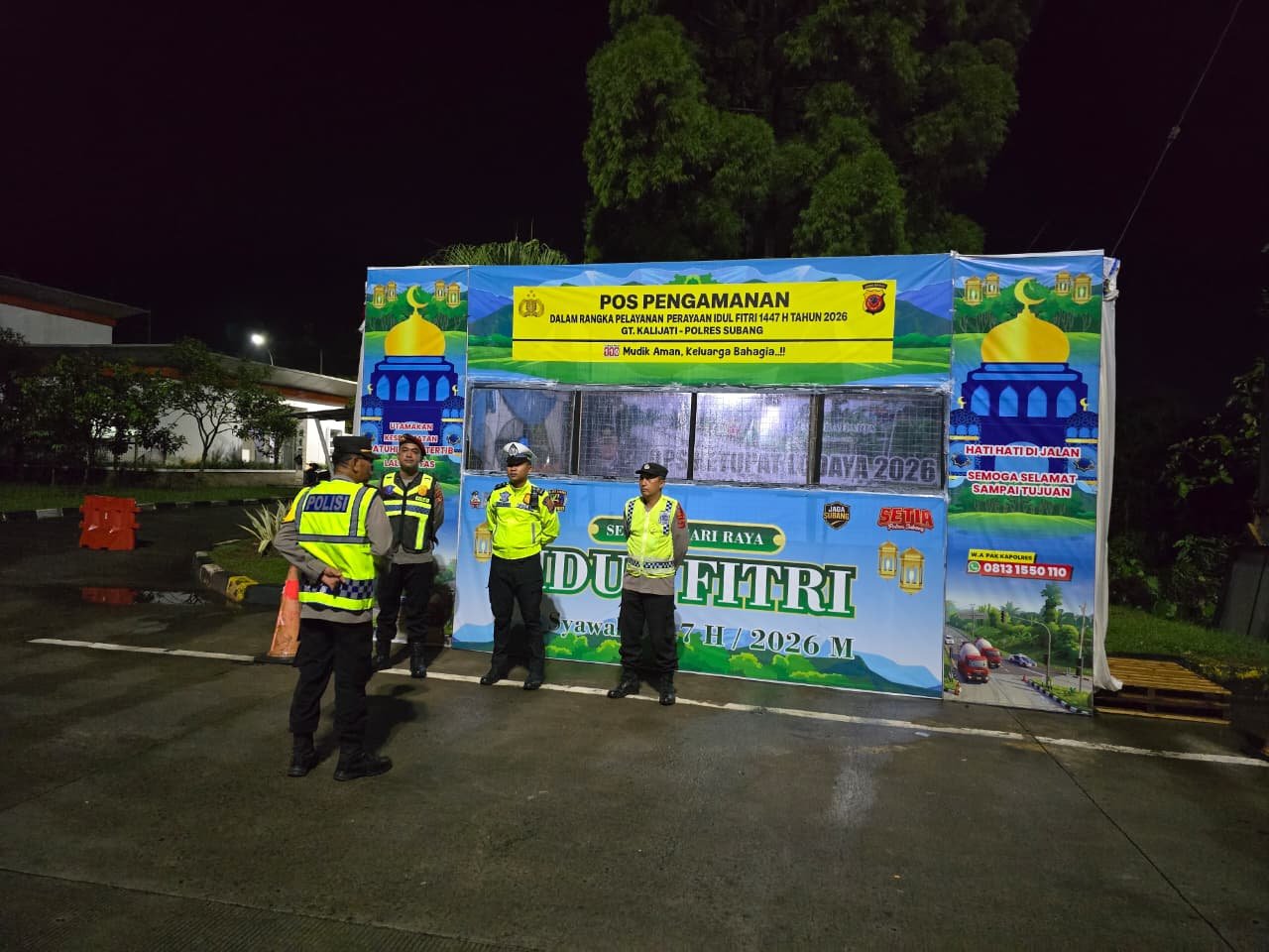 Apel Pra Tugas Ops Ketupat Lodaya 2026 di GT Tol Kalijati, Personel Siap Amankan Arus Mudik