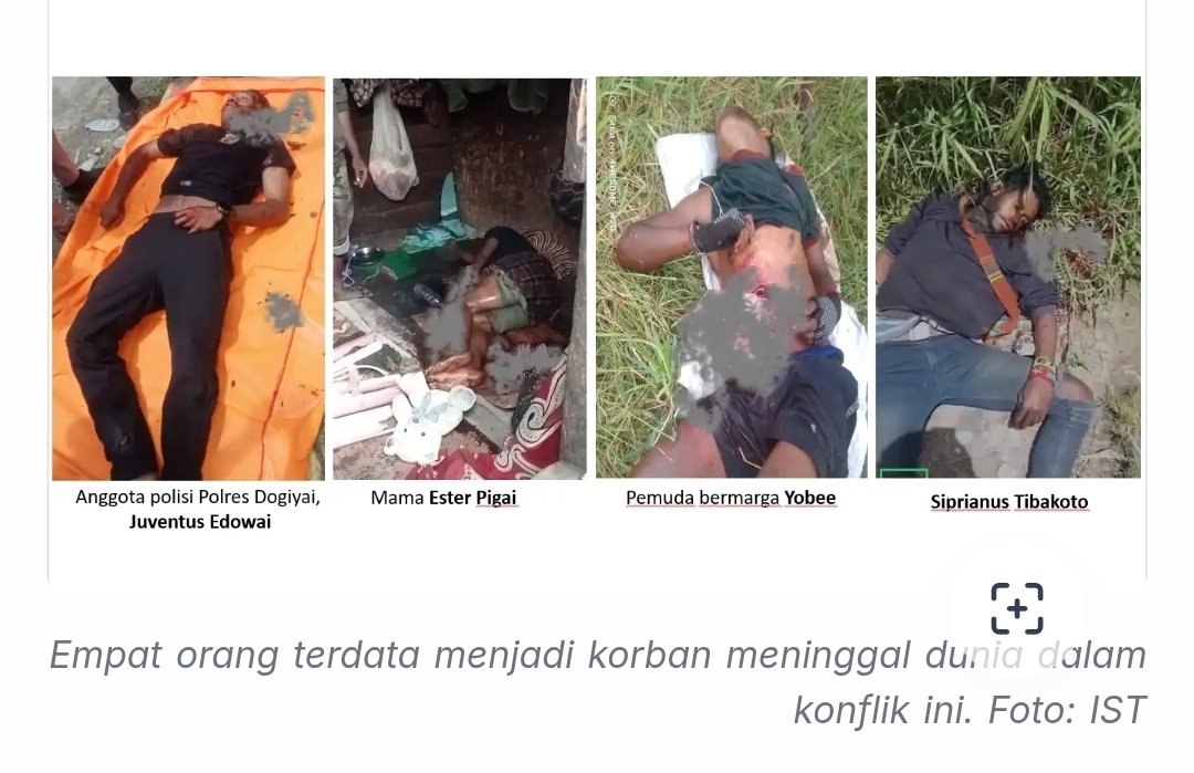 Konflik Pecah Lagi di Dogiyai, Empat Orang Meninggal Dunia