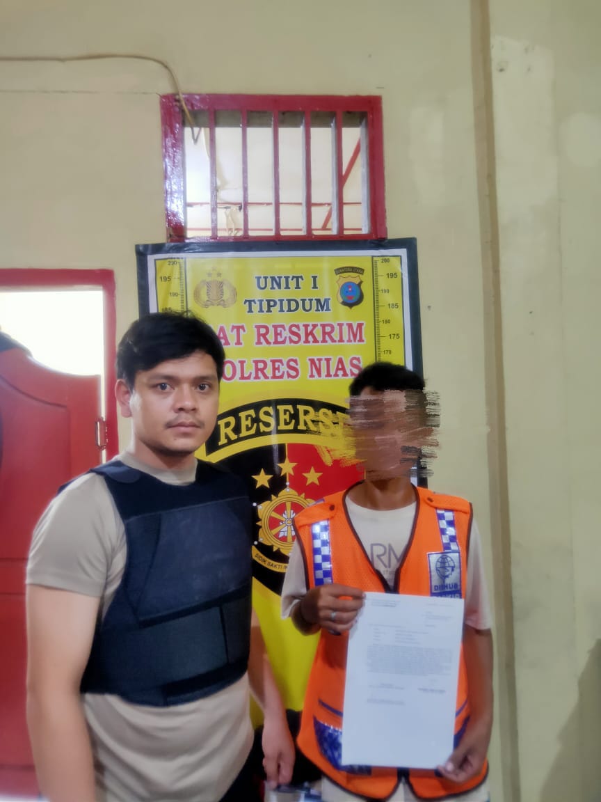 Sat Reskrim Polres Nias Amankan Juru Parkir Liar dalam Operasi Pekat Toba 2025